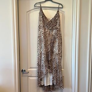 1. State Leopard Ruffle Dress - Size XL